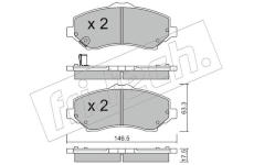 Sada brzdových destiček, kotoučová brzda fri.tech. 879.0