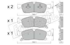 Sada brzdových destiček, kotoučová brzda fri.tech. 942.2