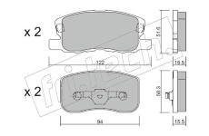 Sada brzdových destiček, kotoučová brzda fri.tech. 956.0
