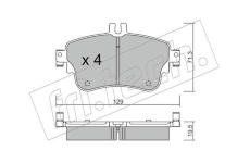 Sada brzdových destiček, kotoučová brzda fri.tech. 980.0