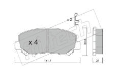 Sada brzdových destiček, kotoučová brzda fri.tech. 985.1