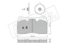 Sada brzdových destiček, kotoučová brzda fri.tech. 995.0-141