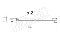 Vystrazny kontakt, opotrebeni oblozeni fri.tech. SU.100K