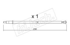 Vystrazny kontakt, opotrebeni oblozeni fri.tech. SU.105