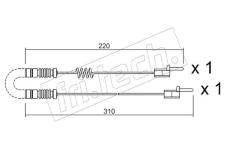 Vystrazny kontakt, opotrebeni oblozeni fri.tech. SU.171K