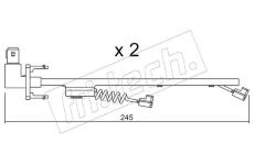 Vystrazny kontakt, opotrebeni oblozeni fri.tech. SU.183K