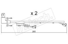 Vystrazny kontakt, opotrebeni oblozeni fri.tech. SU.184K