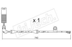 Vystrazny kontakt, opotrebeni oblozeni fri.tech. SU.195