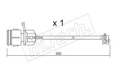 Vystrazny kontakt, opotrebeni oblozeni fri.tech. SU.249