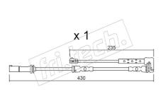 Vystrazny kontakt, opotrebeni oblozeni fri.tech. SU.311