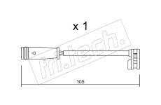 Vystrazny kontakt, opotrebeni oblozeni fri.tech. SU.313