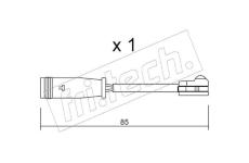 Vystrazny kontakt, opotrebeni oblozeni fri.tech. SU.314