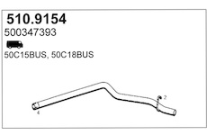 Výfuková trubka ASSO 510.9154