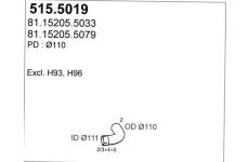 Výfuková trubka ASSO 515.5019