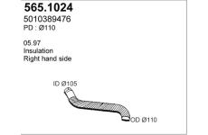 Výfuková trubka ASSO 565.1024