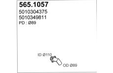 Výfuková trubka ASSO 565.1057
