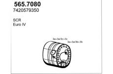 Stredni-/zadni tlumic vyfuku ASSO 565.7080
