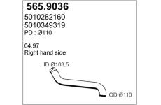 Výfuková trubka ASSO 565.9036