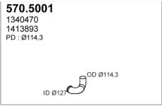 Výfuková trubka ASSO 570.5001