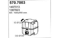 Stredni-/zadni tlumic vyfuku ASSO 570.7003