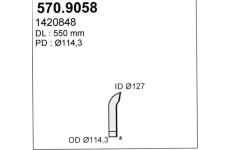 Výfuková trubka ASSO 570.9058