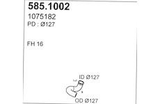 Výfuková trubka ASSO 585.1002