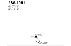 Výfuková trubka ASSO 585.1051