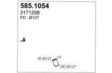 Výfuková trubka ASSO 585.1054