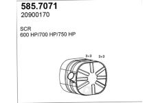 Stredni-/zadni tlumic vyfuku ASSO 585.7071