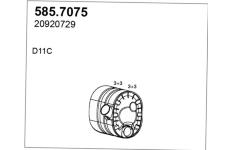 Stredni-/zadni tlumic vyfuku ASSO 585.7075