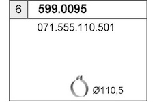 Montazni sada, tlumic vyfuku ASSO 599.0095