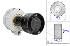 Napínací kladka, žebrovaný klínový řemen AUTEX 654380