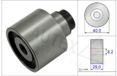 Vratná/vodicí kladka, ozubený řemen AUTEX 654807