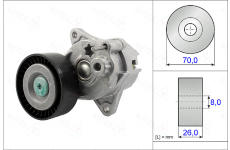 Napínák, žebrovaný klínový řemen AUTEX 654917