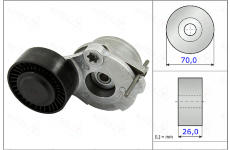 Napínák, žebrovaný klínový řemen AUTEX 654964