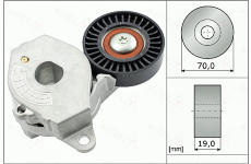 Napínák, žebrovaný klínový řemen AUTEX 655119