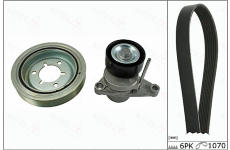 Sada žebrovaných klínových řemenů AUTEX 702875