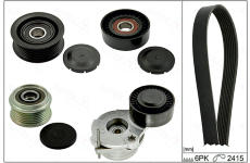 Sada žebrovaných klínových řemenů AUTEX 702893