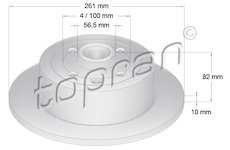 Brzdový kotouč TOPRAN 200 946