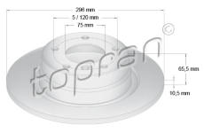 Brzdový kotouč TOPRAN 500 950