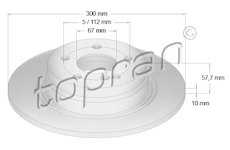 Brzdový kotouč TOPRAN 401 903