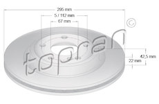 Brzdový kotouč TOPRAN 409 553
