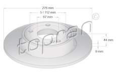 Brzdový kotouč TOPRAN 408 556