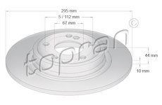 Brzdový kotouč TOPRAN 408 557