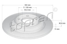 Brzdový kotouč TOPRAN 600 647