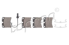 Sada brzdových destiček, kotoučová brzda TOPRAN 109 465