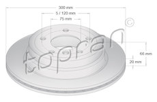 Brzdový kotouč TOPRAN 501 717