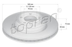 Brzdový kotouč TOPRAN 501 711