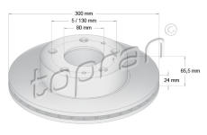 Brzdový kotouč TOPRAN 721 169