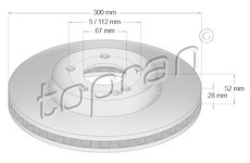 Brzdový kotouč TOPRAN 409 329
